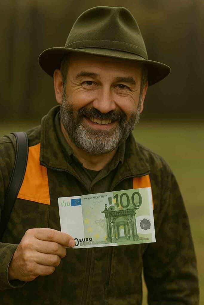 Jäger-mit-100-Euro-Schein
